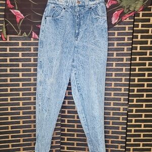 Rare Vintage Congo Trader Acid Wash  Ultra High Waist Baggie Jeans Made USA VGUC
